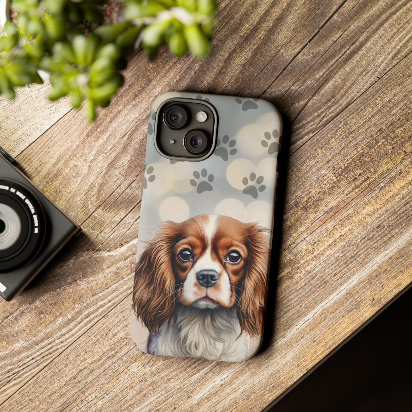 Cavalier King Charles Spaniel phone case by Tough Cases (Apple iPhone, Samsung Galaxy, and Google Pixel)