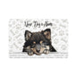 Finnish Lapphund Personalized Pet Food Mat, Cute Dog Dining Mat, Custom Pet Feeder, Dog Bowl Mat, Puppy Gifts, Pet Care Accessories