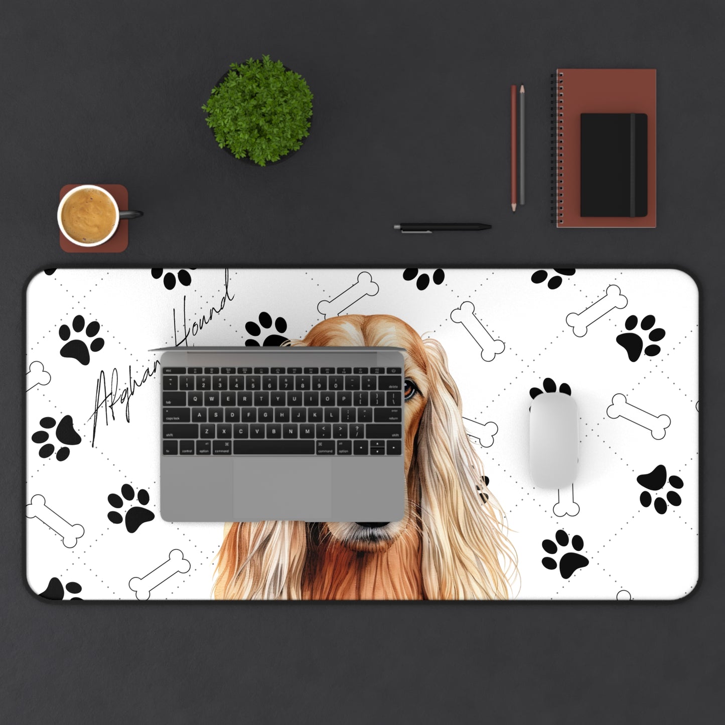 Afghan Hound Desk Mat