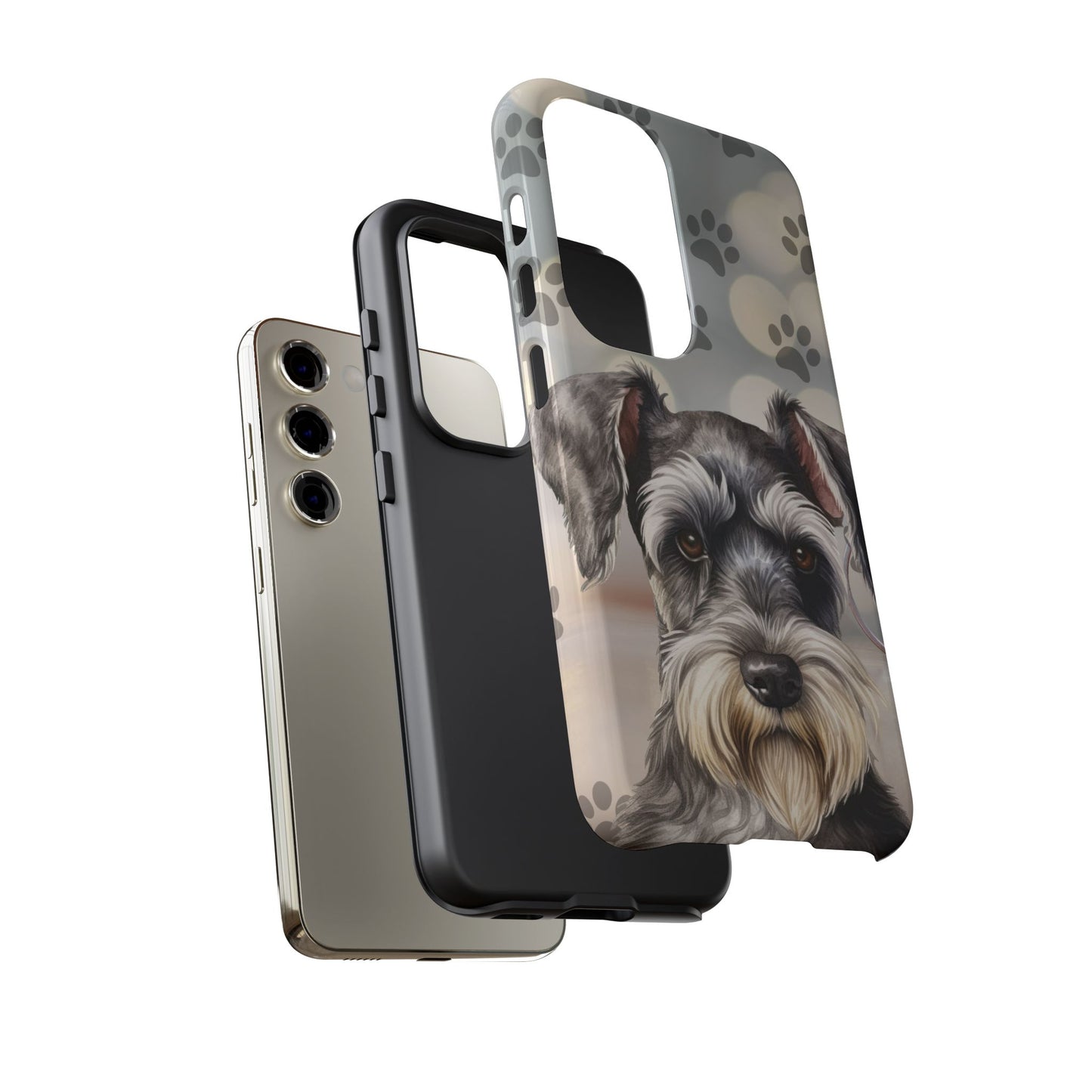 Miniature Schnauzer by Tough Cases (Apple iPhone, Samsung Galaxy, and Google Pixel)