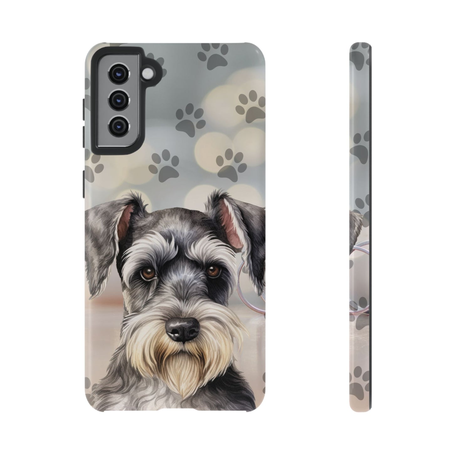 Miniature Schnauzer by Tough Cases (Apple iPhone, Samsung Galaxy, and Google Pixel)