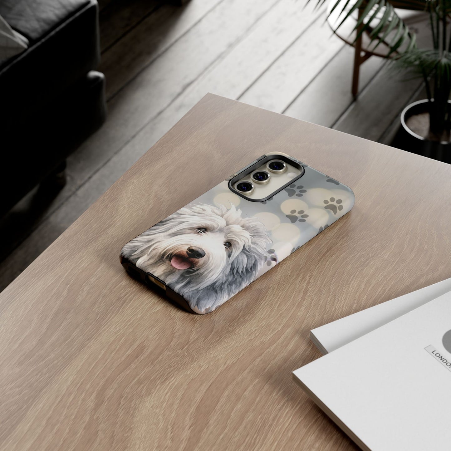 Old English Sheepdog by Tough Cases (Apple iPhone, Samsung Galaxy, and Google Pixel devices)