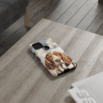 Basset Hound Phone Case by Tough Cases (Apple iPhone, Samsung Galaxy, and Google Pixel)
