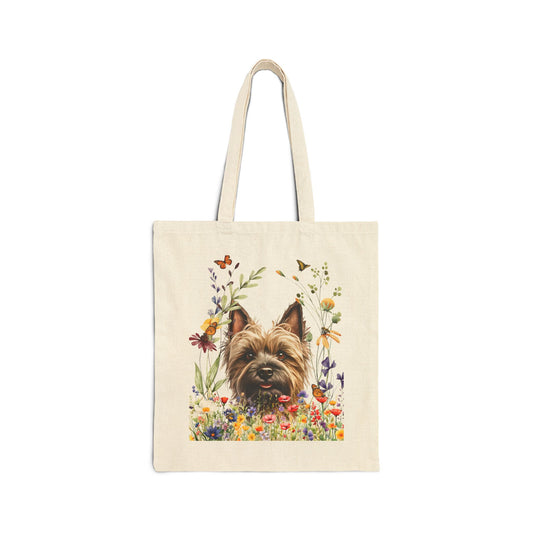 Cairn Terrier Canvas Tote Bag