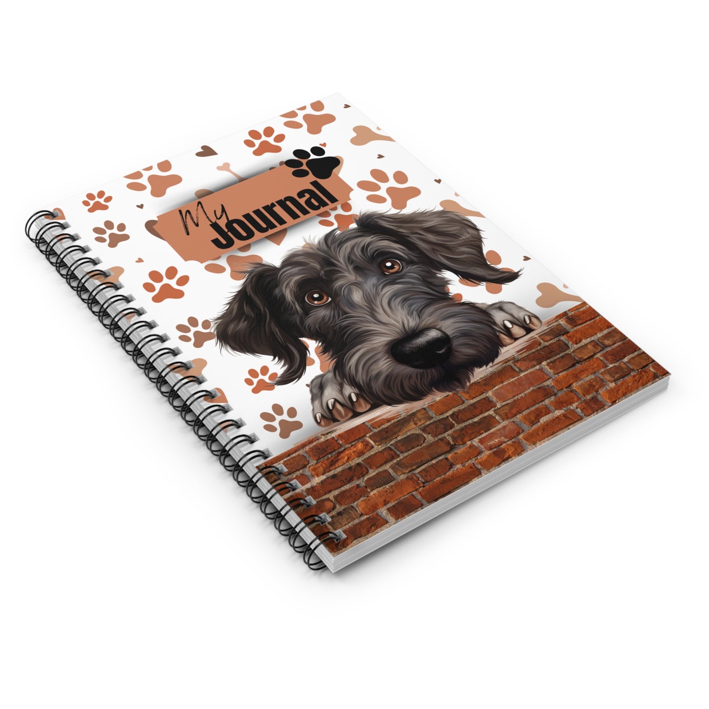 Scottish Deerhound Spiral Notebook - Ruled Line