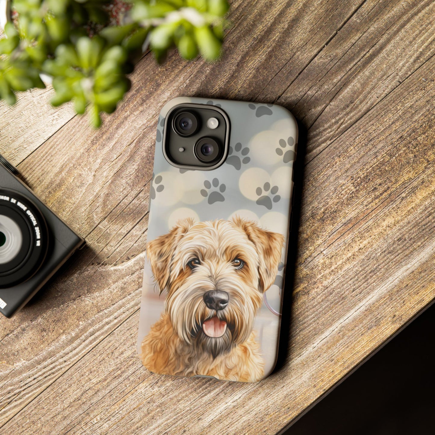 Self-Coated Wheaten Terrier by Tough Cases (Apple iPhone, Samsung Galaxy, and Google Pixel)