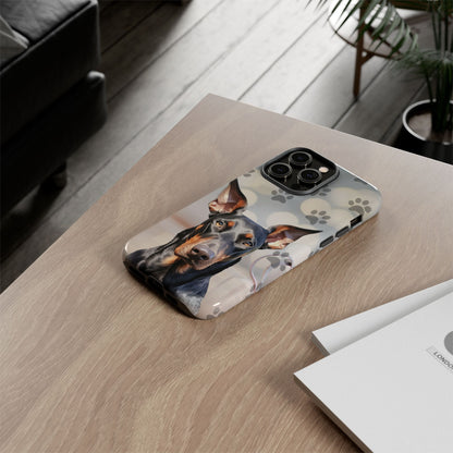 Doberman Phone Case by Tough Cases (Apple iPhone, Samsung Galaxy, and Google Pixel)