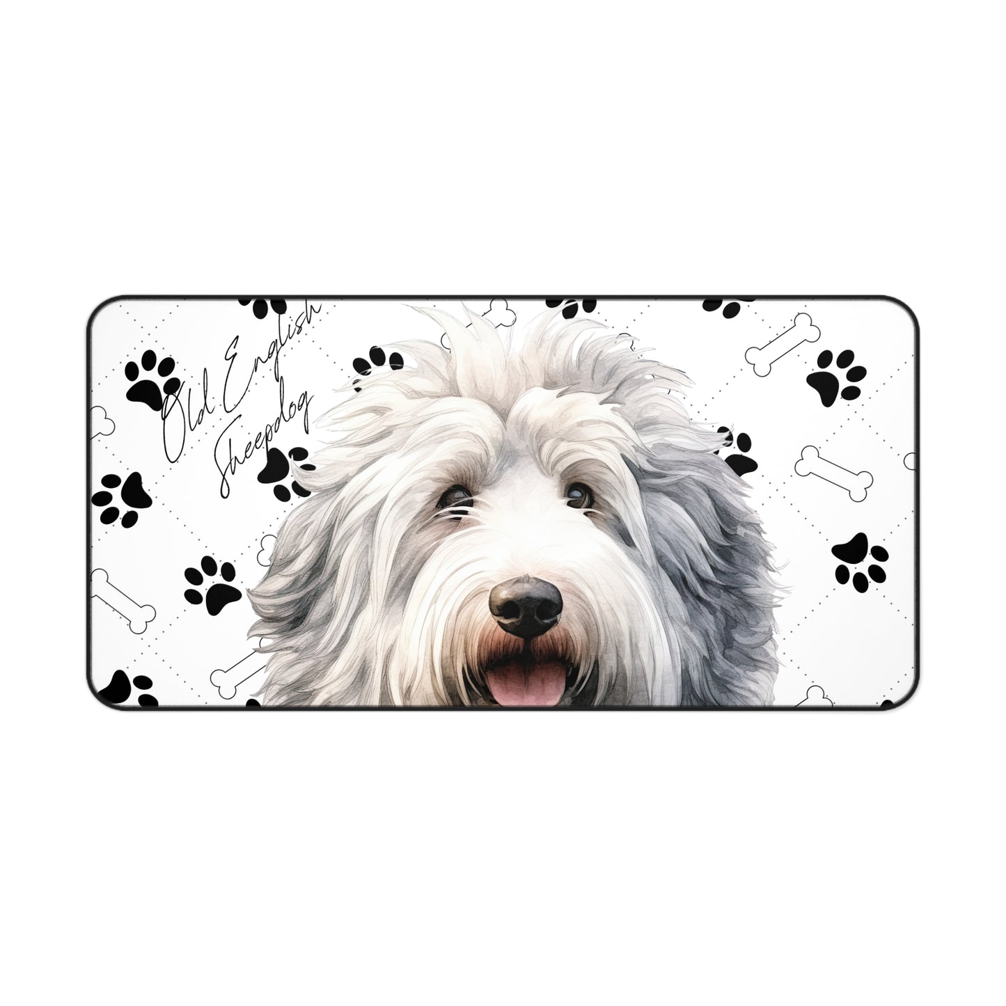 Old English Sheepdog Desk Mat