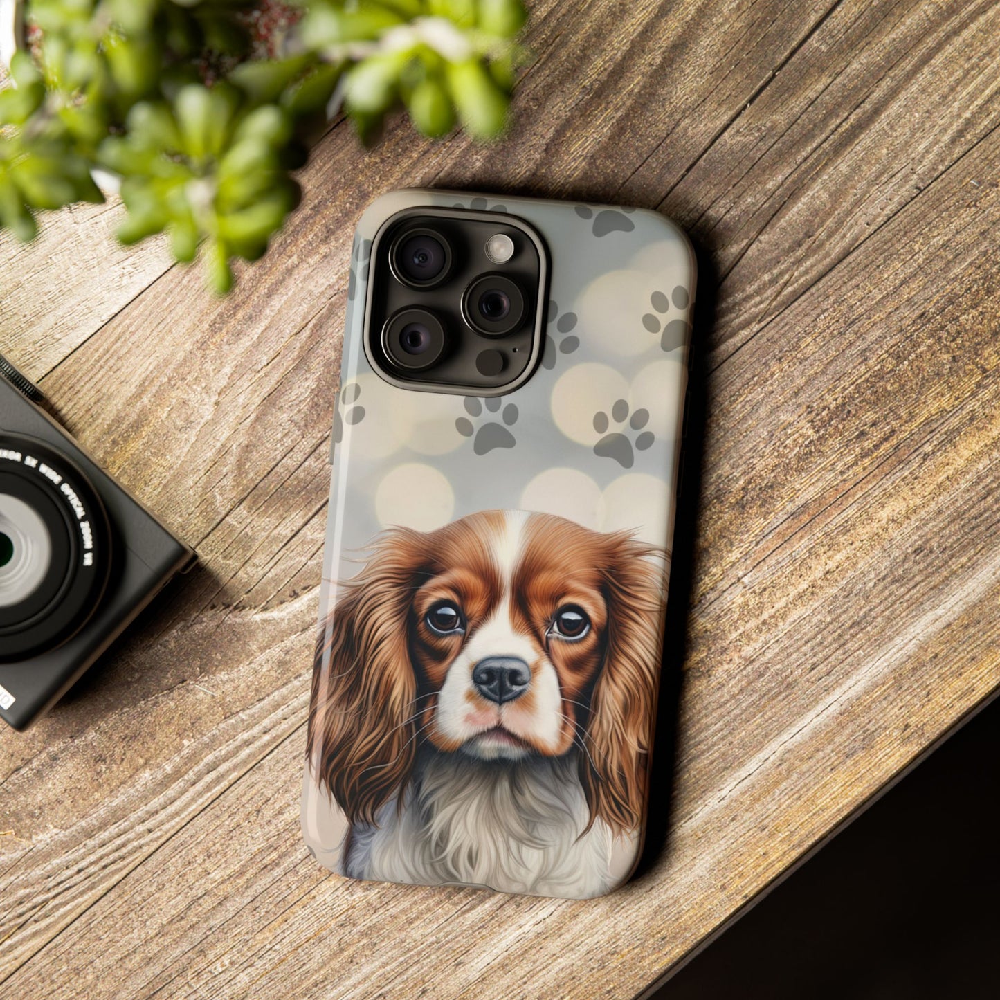 Cavalier King Charles Spaniel phone case by Tough Cases (Apple iPhone, Samsung Galaxy, and Google Pixel)