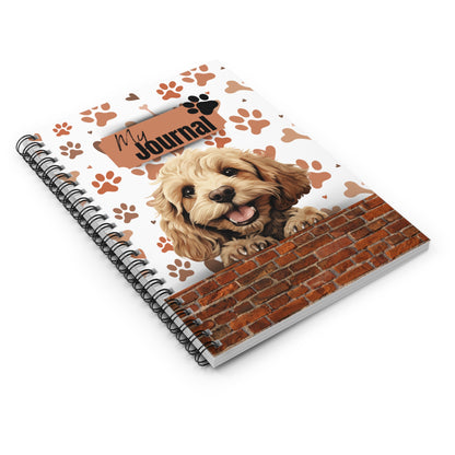 Cockapoo Spiral Notebook - Ruled Line