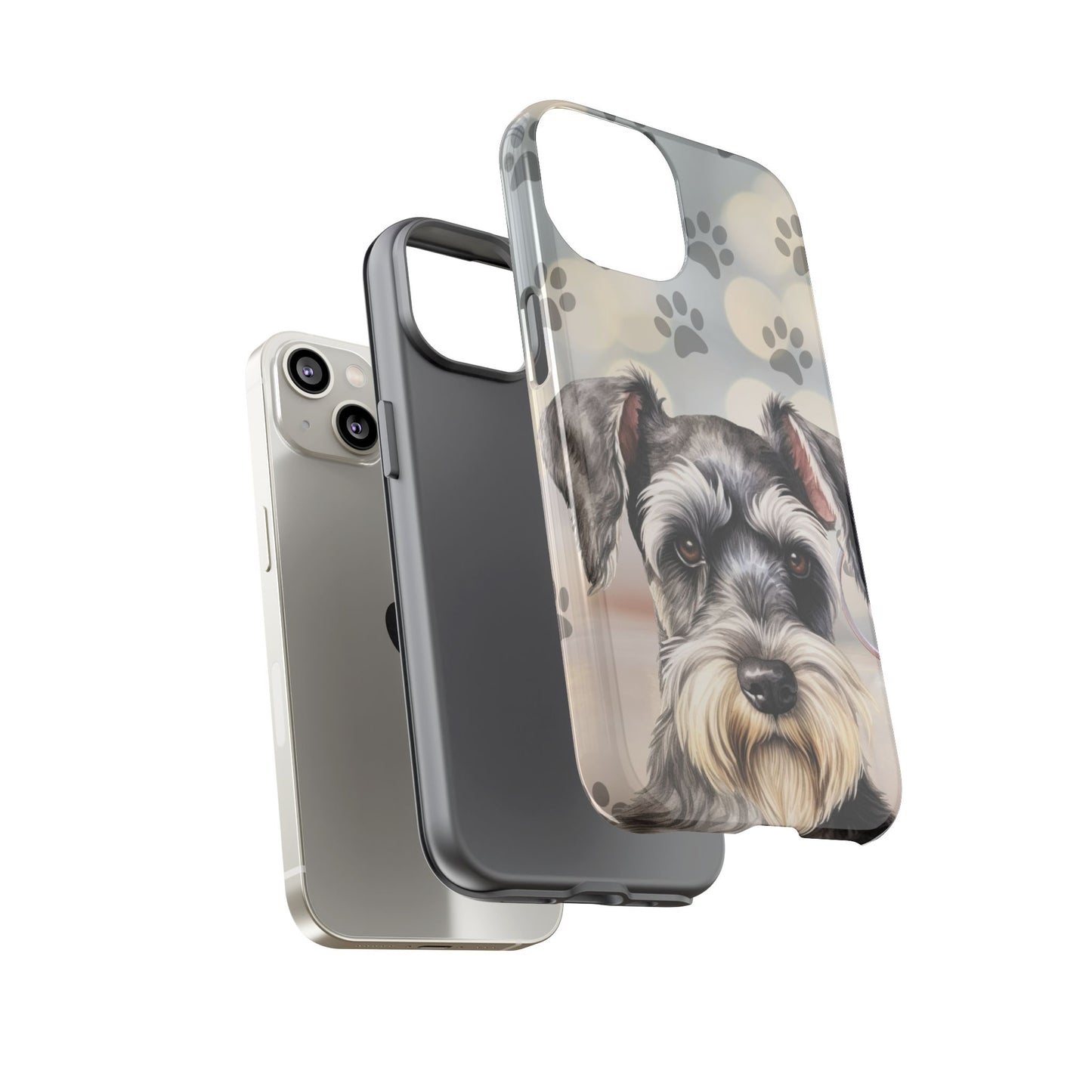 Miniature Schnauzer by Tough Cases (Apple iPhone, Samsung Galaxy, and Google Pixel)