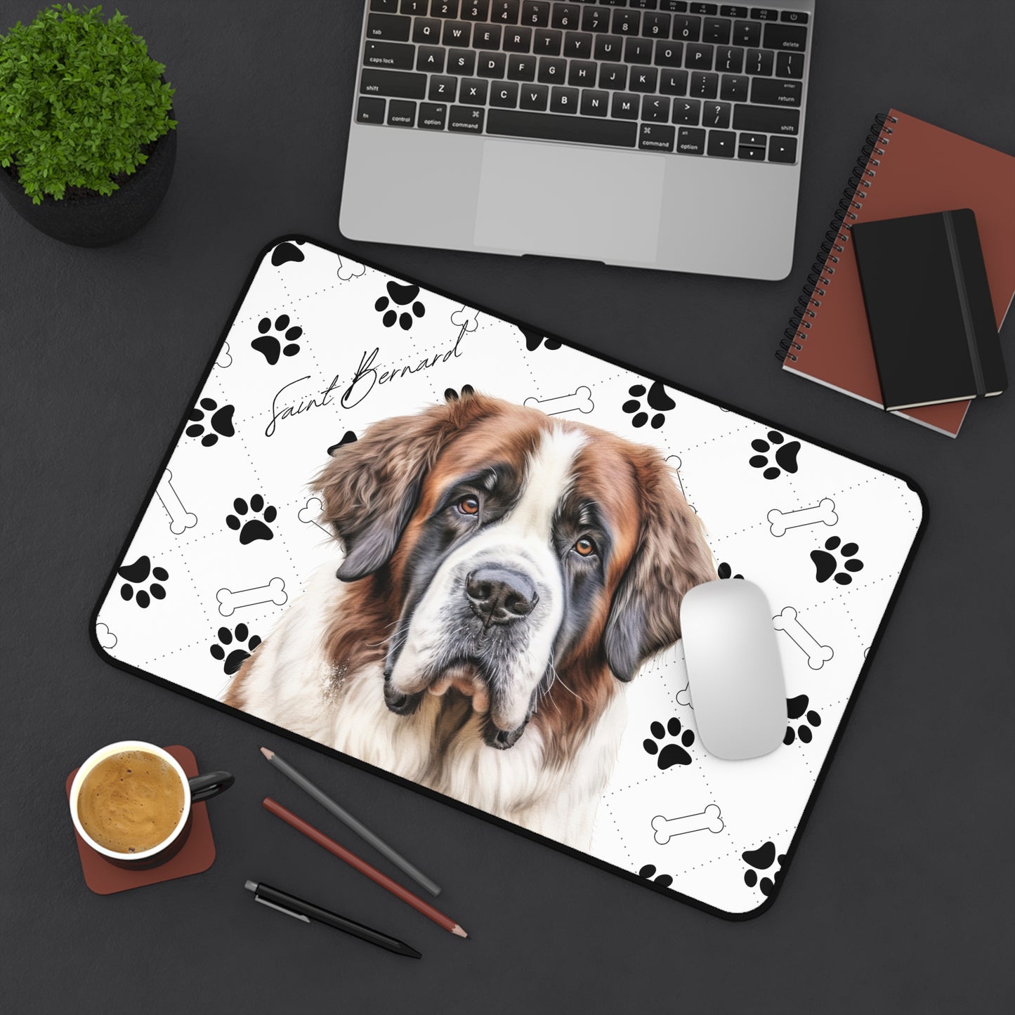 Saint Bernard Desk Mat