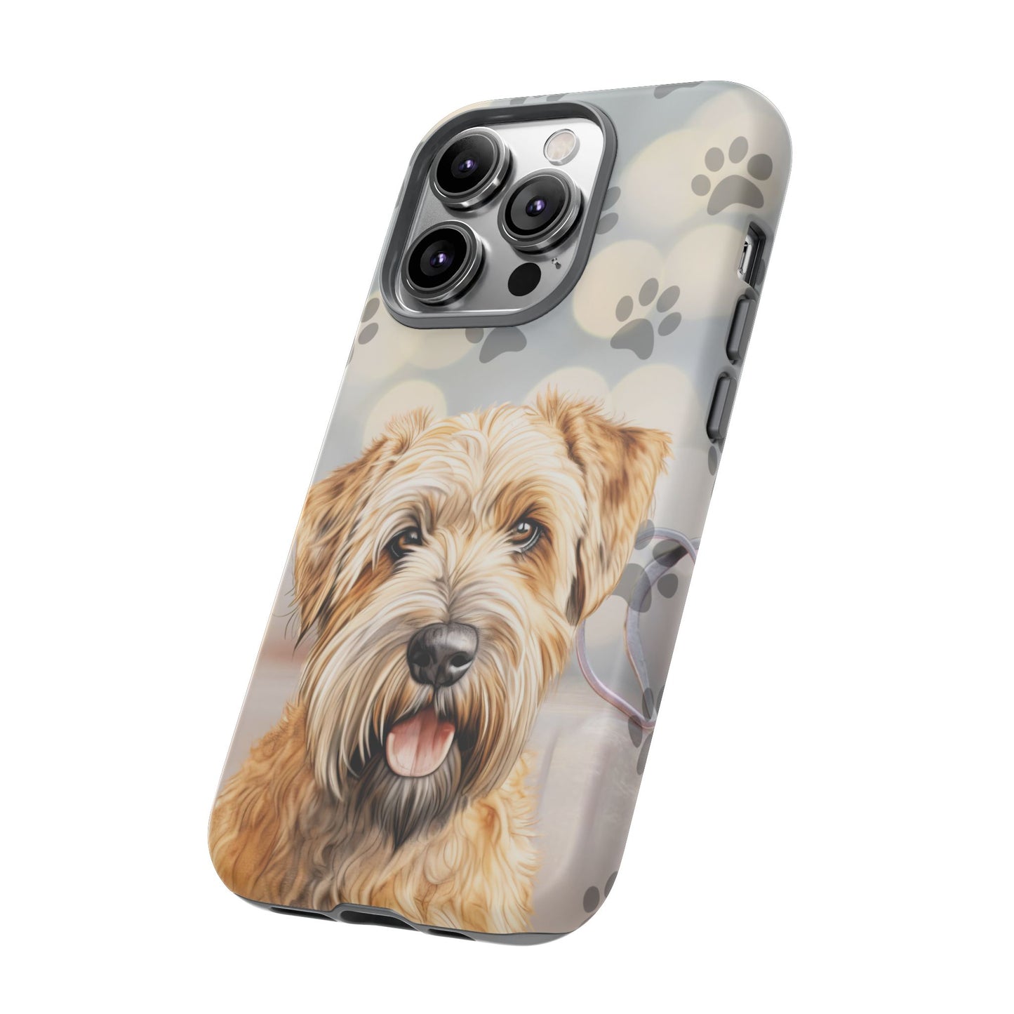 Self-Coated Wheaten Terrier by Tough Cases (Apple iPhone, Samsung Galaxy, and Google Pixel)