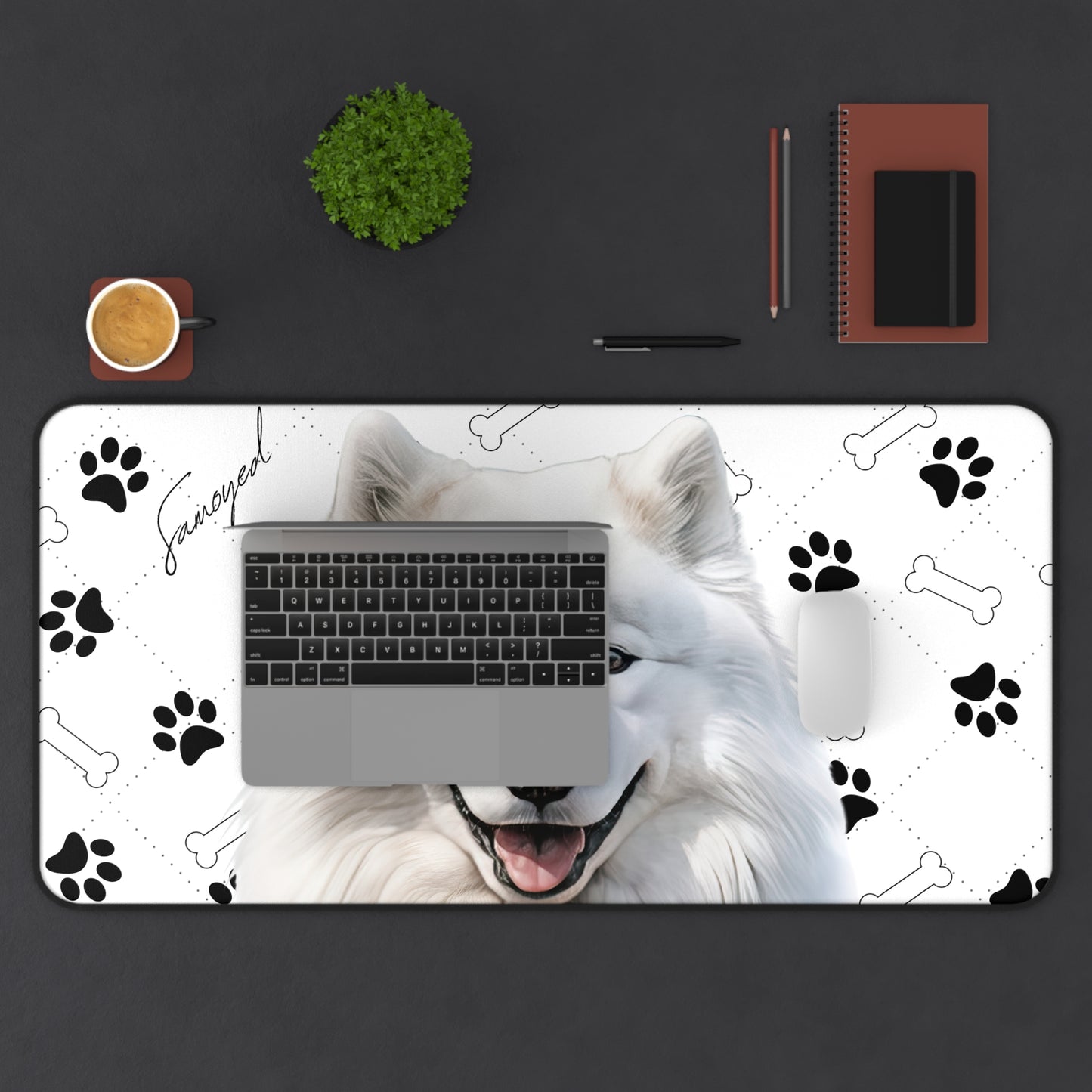 Samoyed Desk Mat