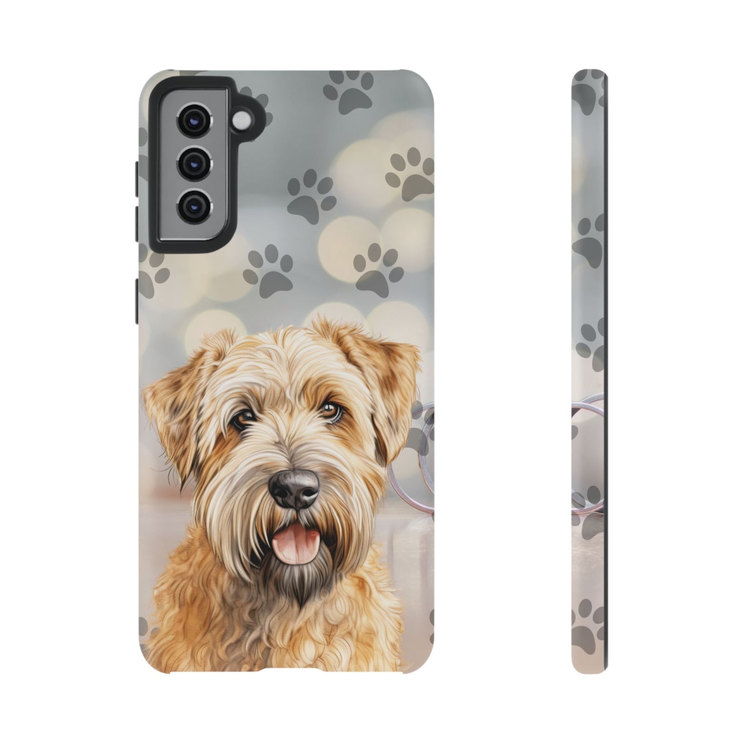 Self-Coated Wheaten Terrier by Tough Cases (Apple iPhone, Samsung Galaxy, and Google Pixel)