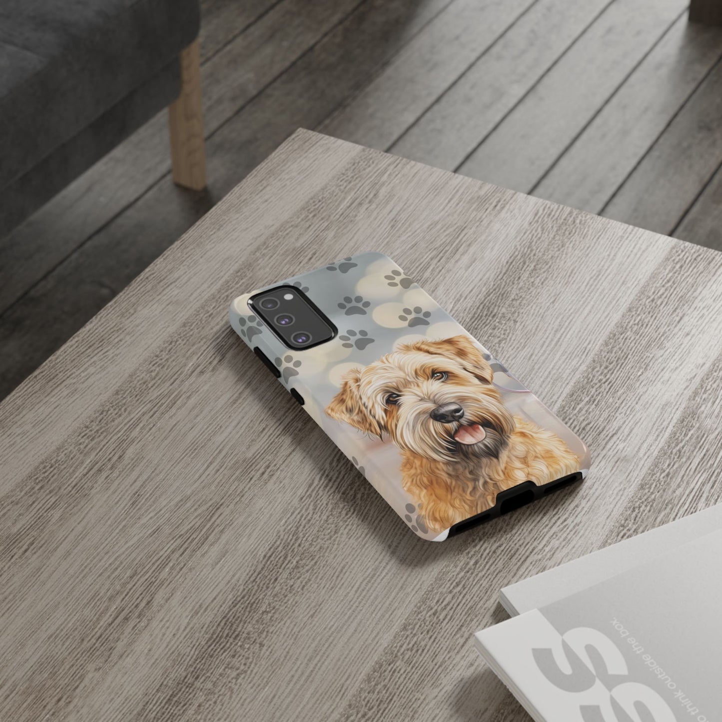 Self-Coated Wheaten Terrier by Tough Cases (Apple iPhone, Samsung Galaxy, and Google Pixel)