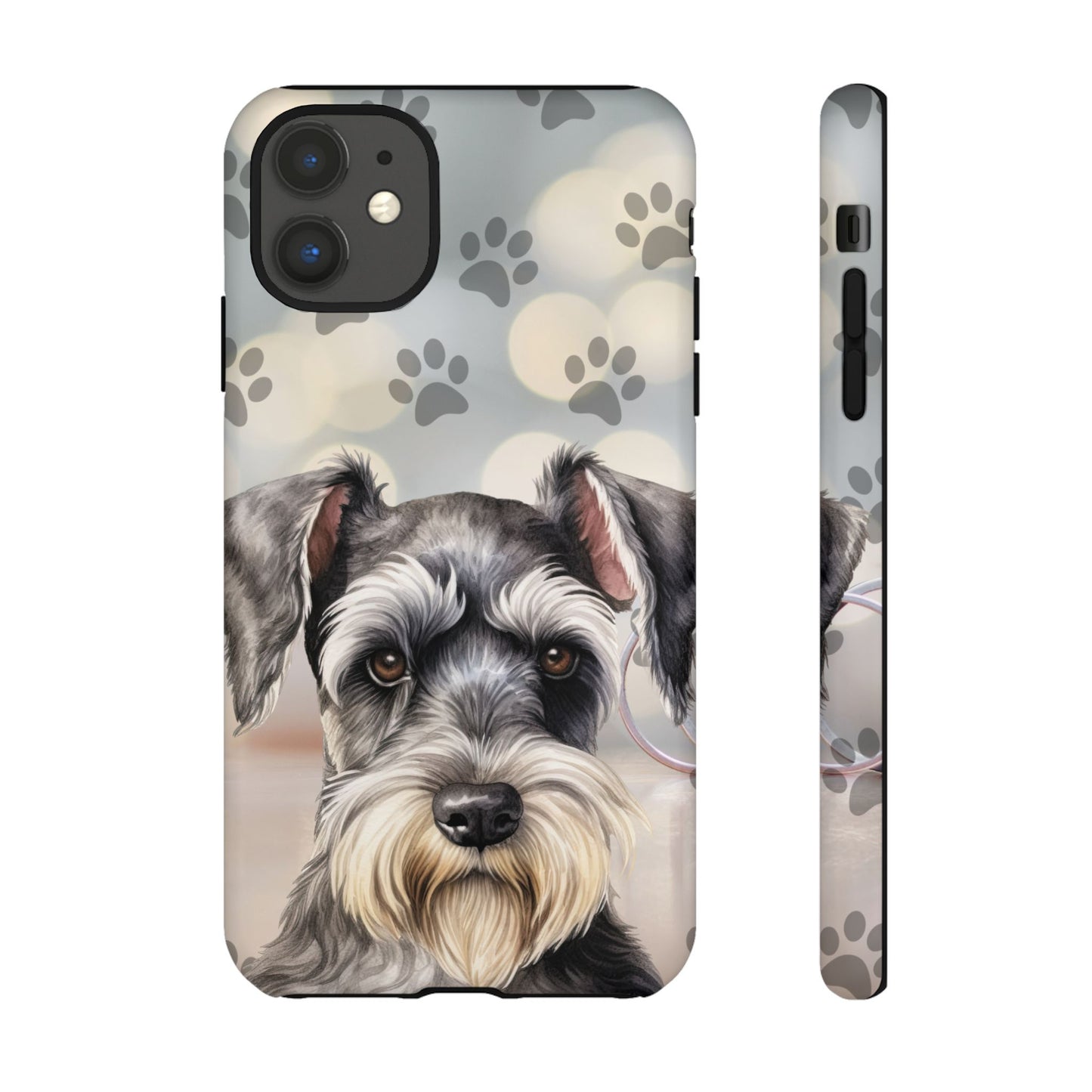 Miniature Schnauzer by Tough Cases (Apple iPhone, Samsung Galaxy, and Google Pixel)