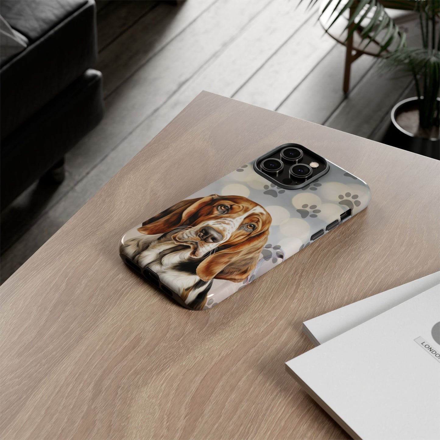 Basset Hound Phone Case by Tough Cases (Apple iPhone, Samsung Galaxy, and Google Pixel)