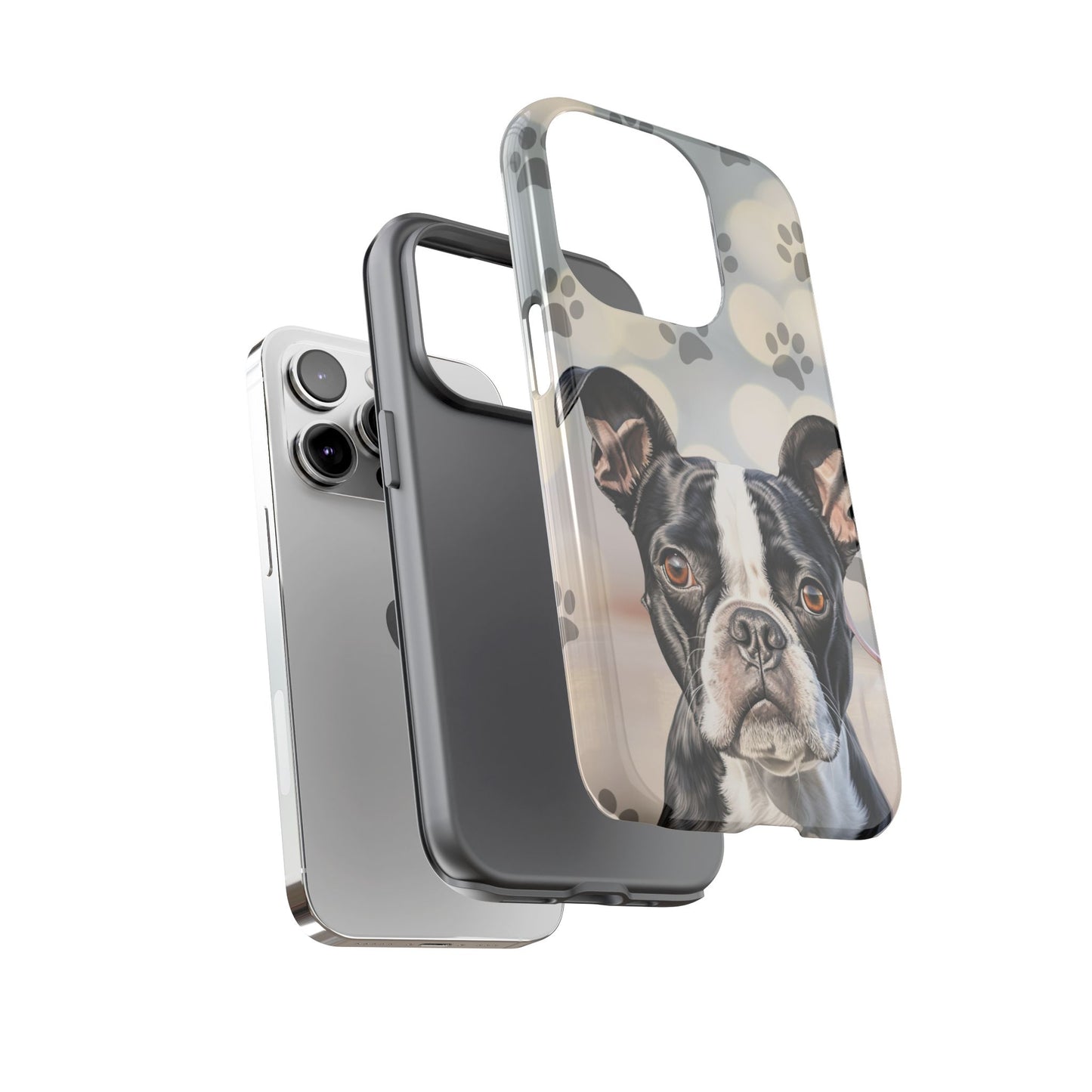 Boston Terrier Phone Case by Tough Cases (Apple iphone, Samsung galaxy, Google Pixel) Boston Terrier