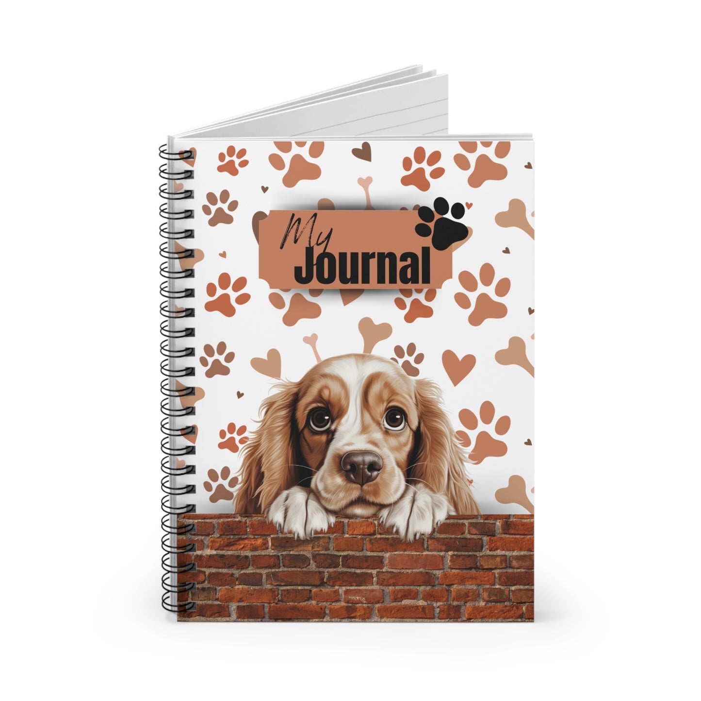 Cocker Spaniel Spiral Notebook - Ruled Line