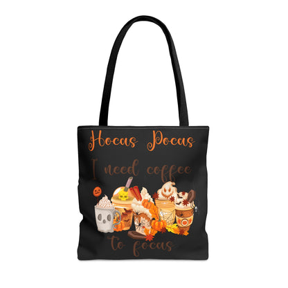 Halloween Coffee Tote Bag (Black)