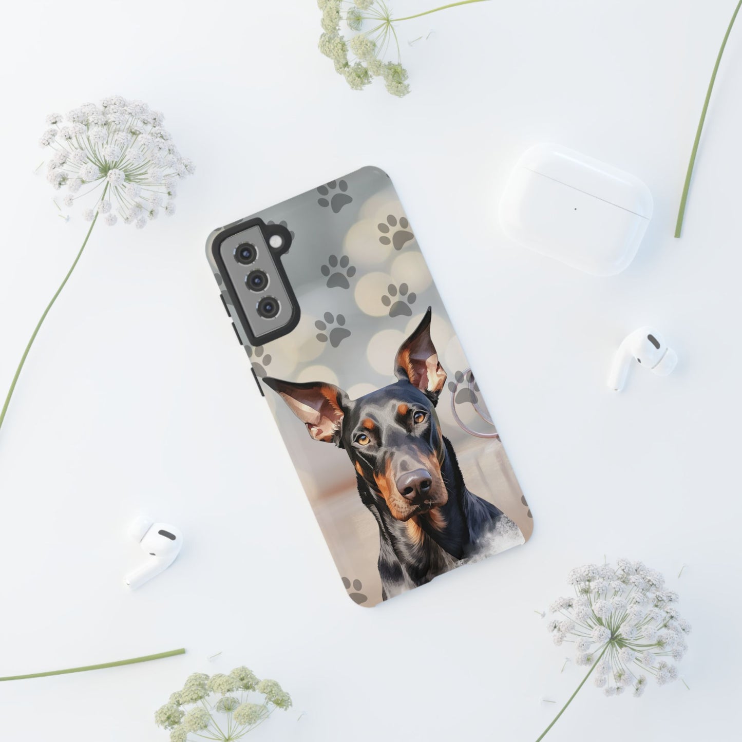 Doberman Phone Case by Tough Cases (Apple iPhone, Samsung Galaxy, and Google Pixel)