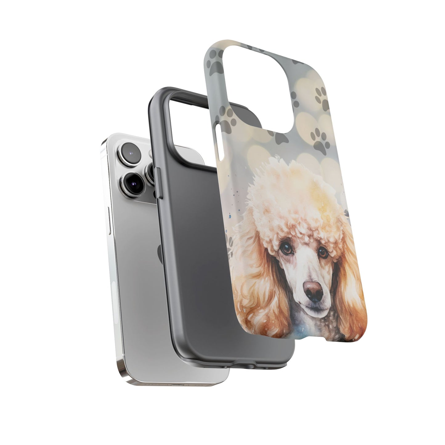 Poodle Phone Case by Tough Cases (Apple iPhone, Samsung Galaxy, and Google Pixel )