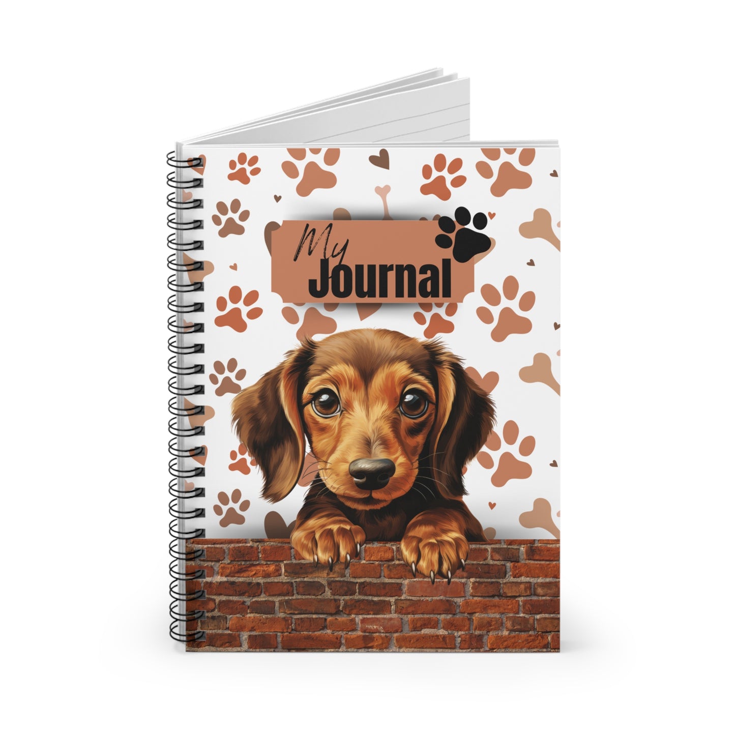 Dachshund Spiral Notebook - Ruled Line