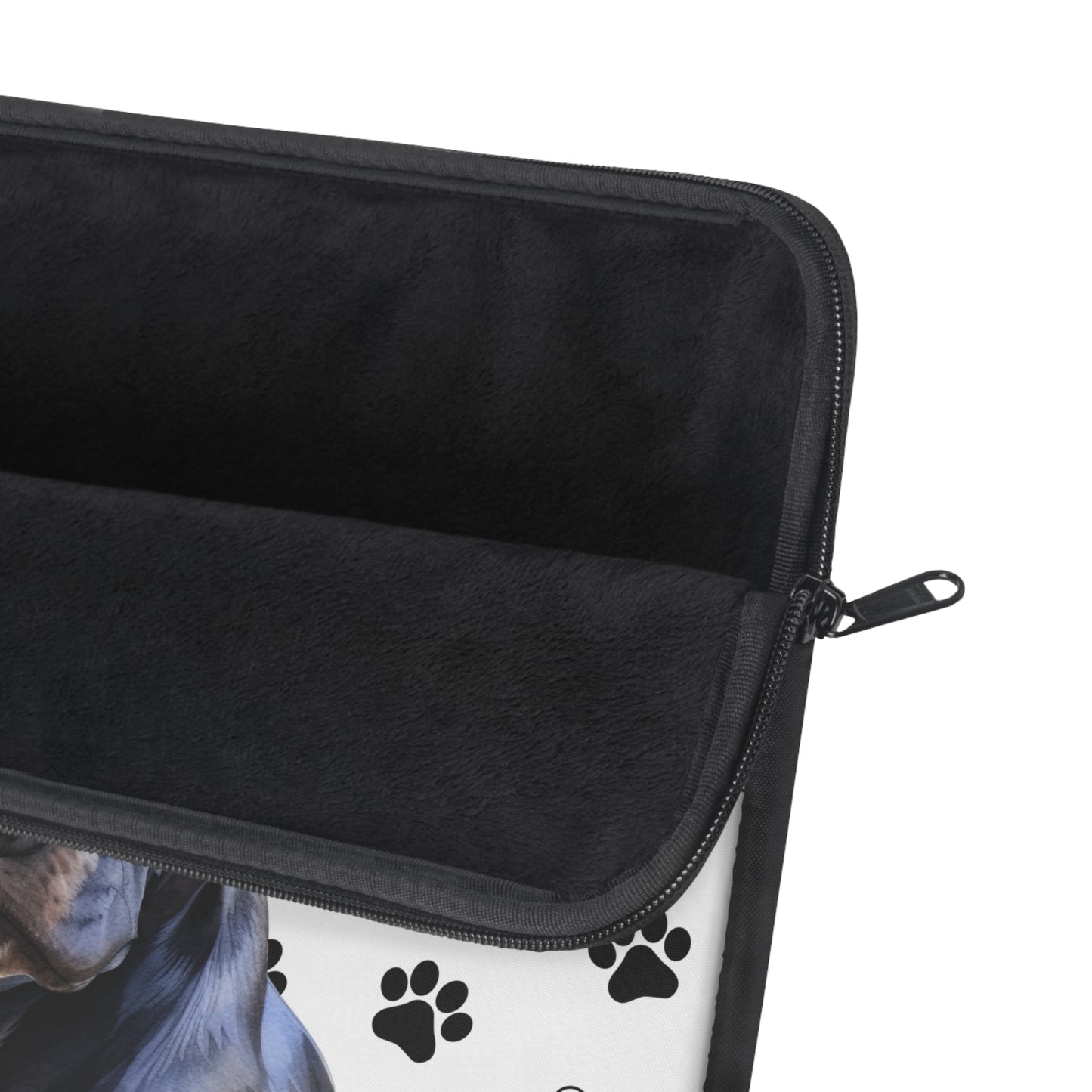 Black Staffordshire Bull Terrier Laptop Sleeve