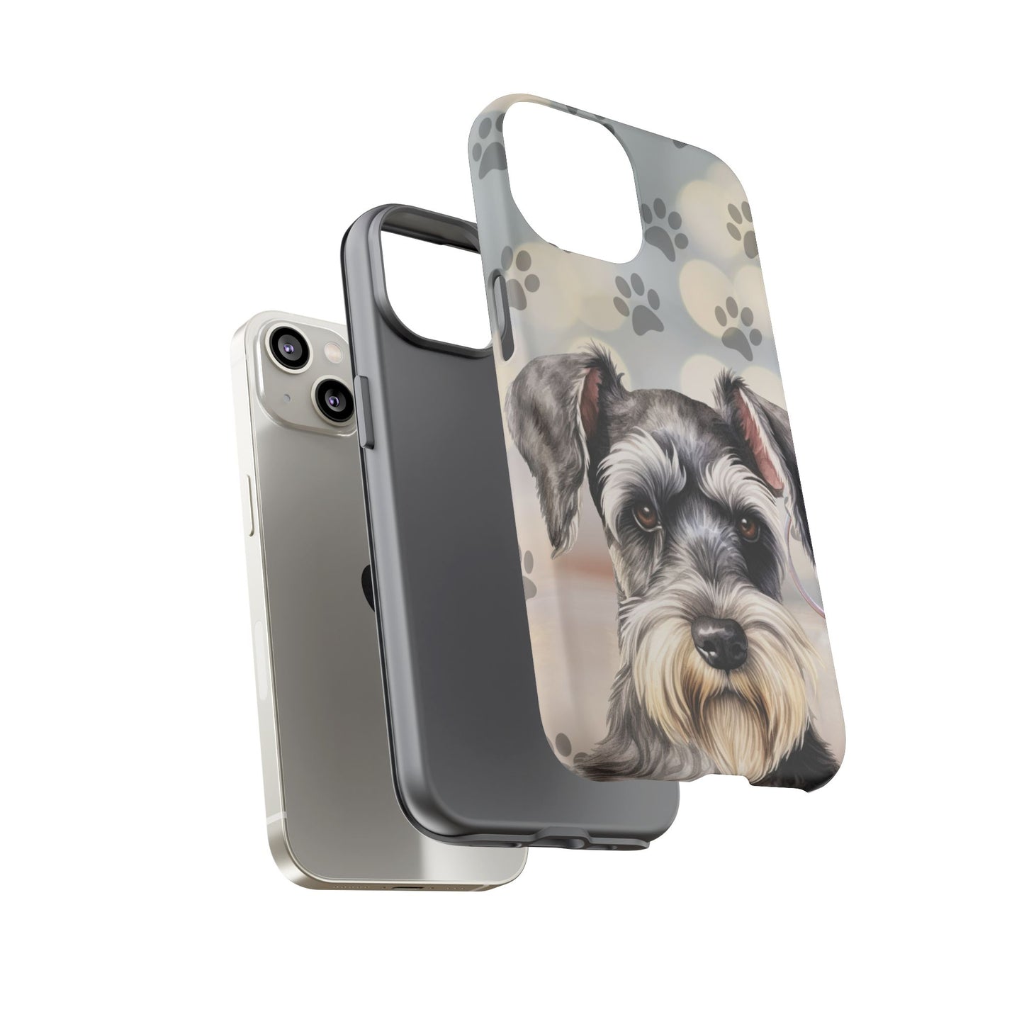 Miniature Schnauzer by Tough Cases (Apple iPhone, Samsung Galaxy, and Google Pixel)