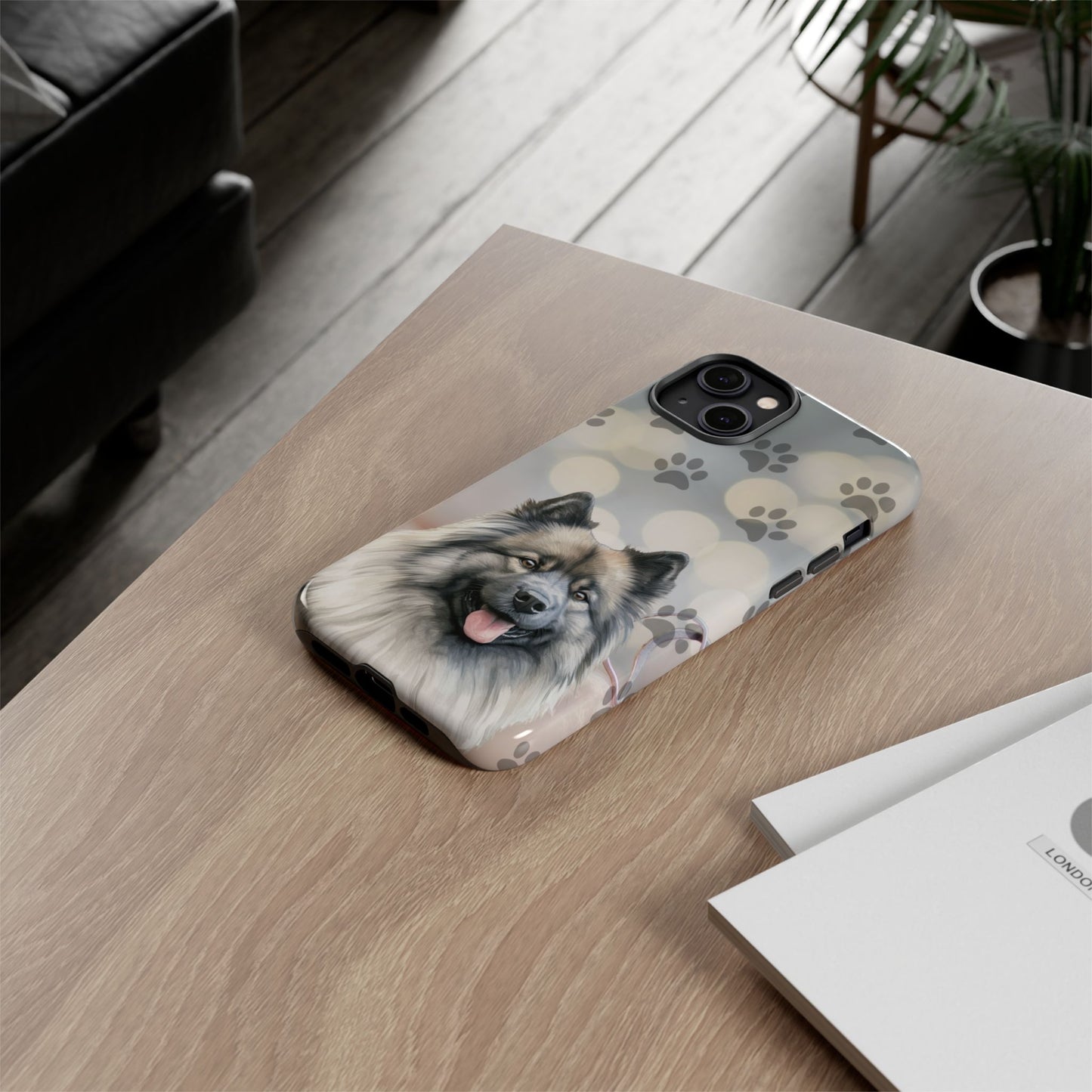 Keeshond Phone Case by Tough Cases ( Apple iPhone, Samsung Galaxy, and Google Pixel)