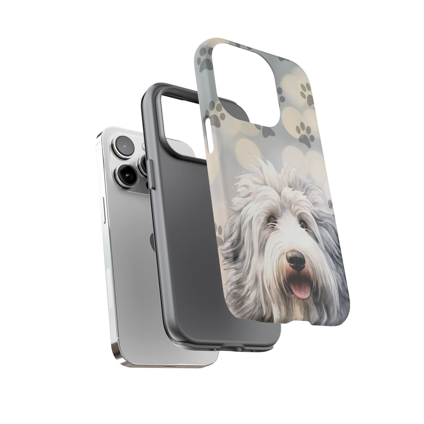 Old English Sheepdog by Tough Cases (Apple iPhone, Samsung Galaxy, and Google Pixel devices)