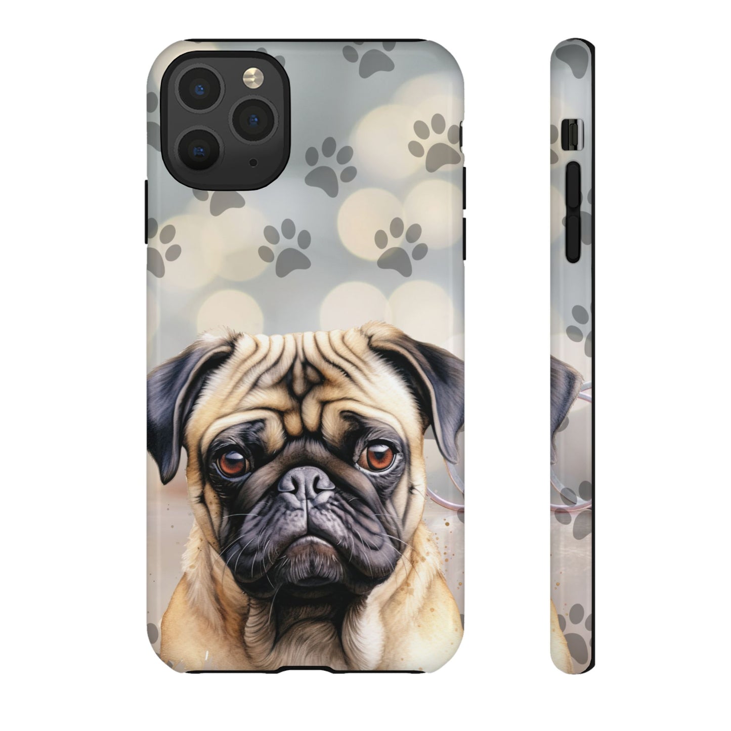 Pug Phone Case by Tough Cases (Apple iPhone, Samsung Galaxy, and Google Pixel)