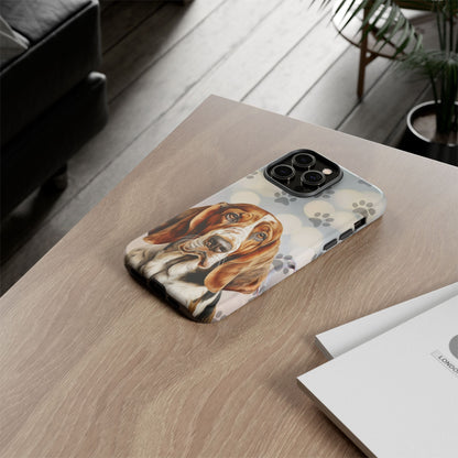 Basset Hound Phone Case by Tough Cases (Apple iPhone, Samsung Galaxy, and Google Pixel)