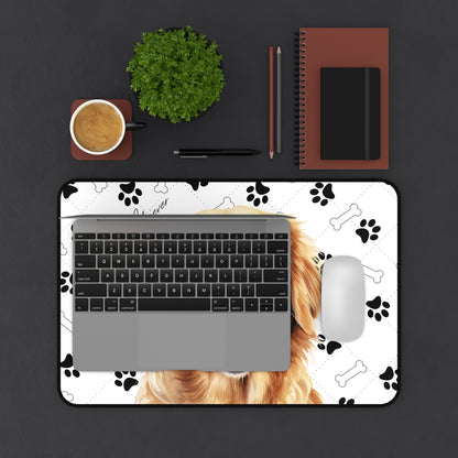 Golden Retriever Desk Mat