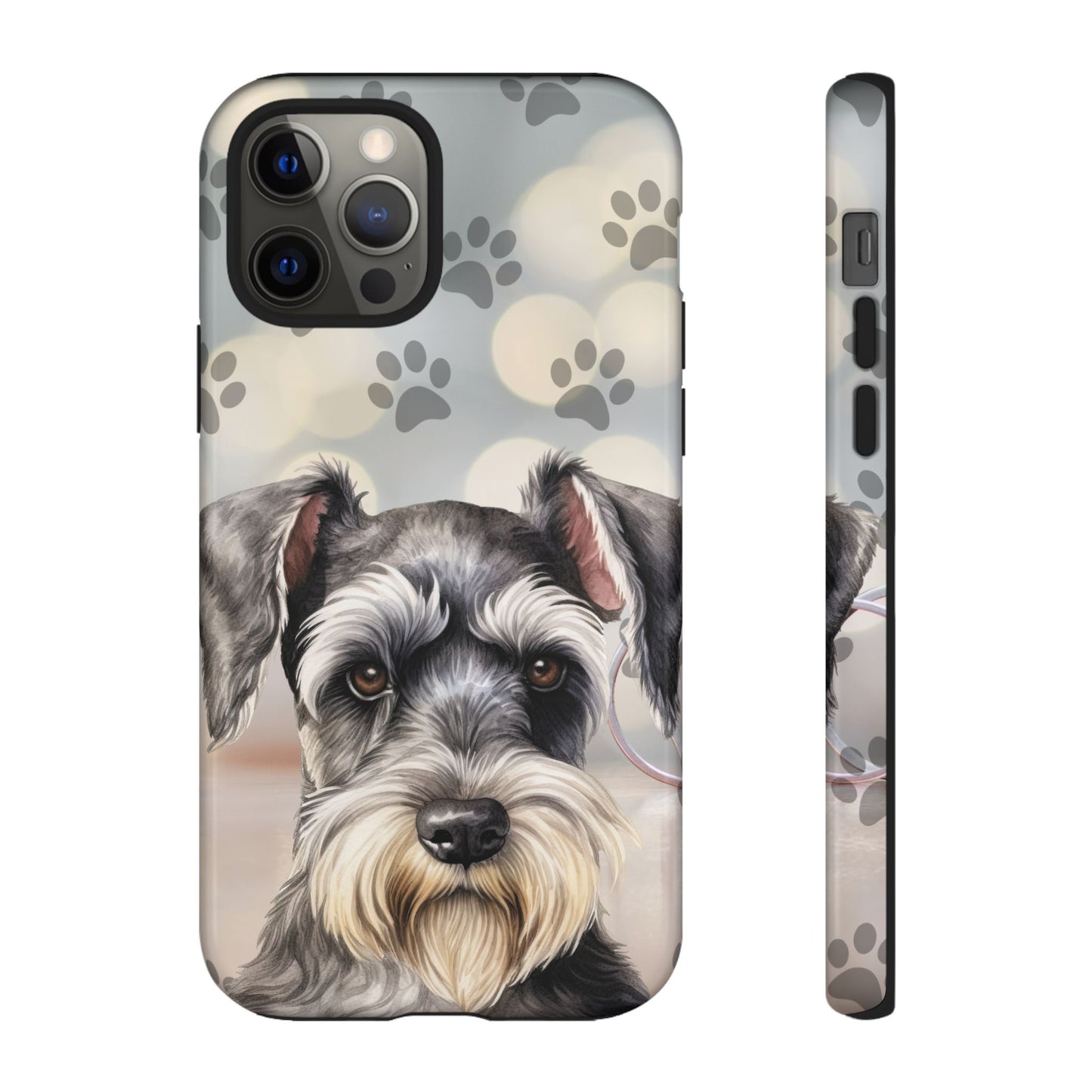 Miniature Schnauzer by Tough Cases (Apple iPhone, Samsung Galaxy, and Google Pixel)