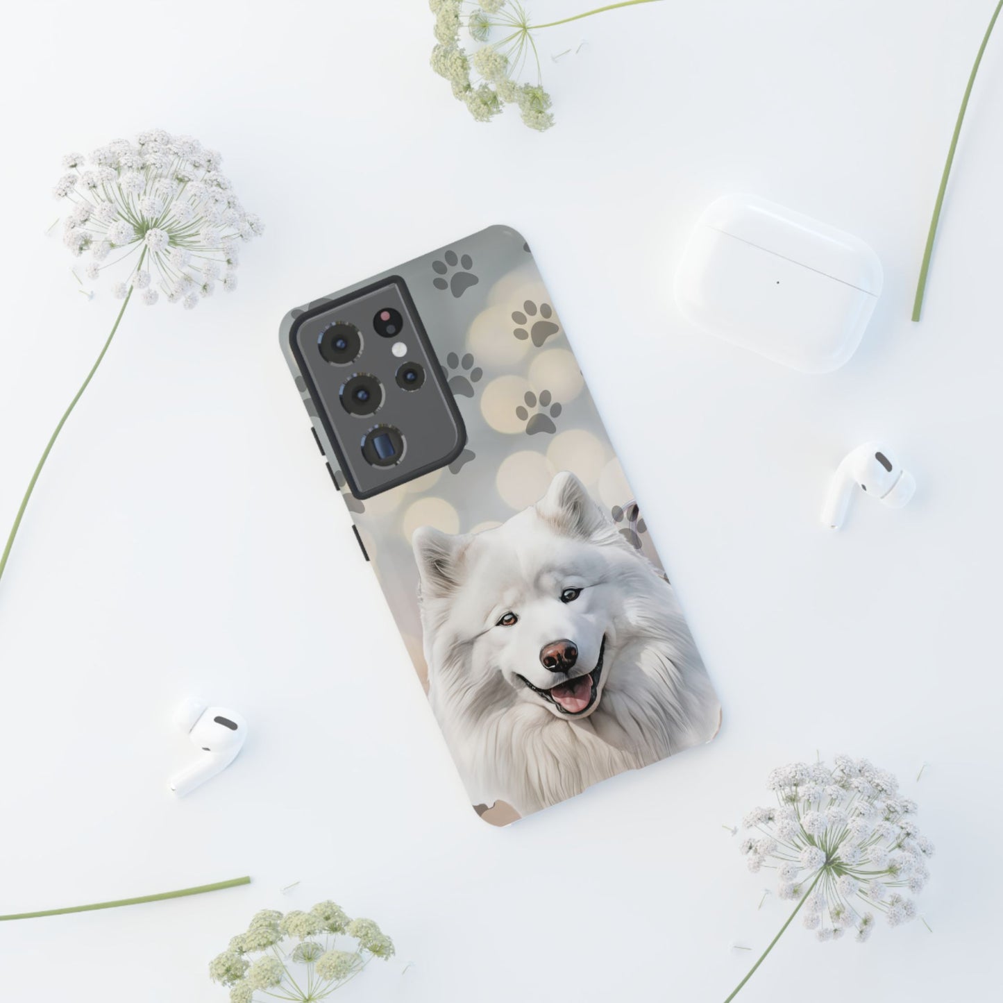 Samoyed Phone Case by Tough Cases (Apple iPhone, Samsung Galaxy, and Google Pixel)