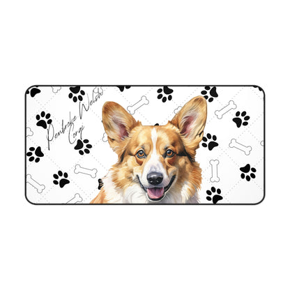 Pembroke Welsh Corgi Desk Mat