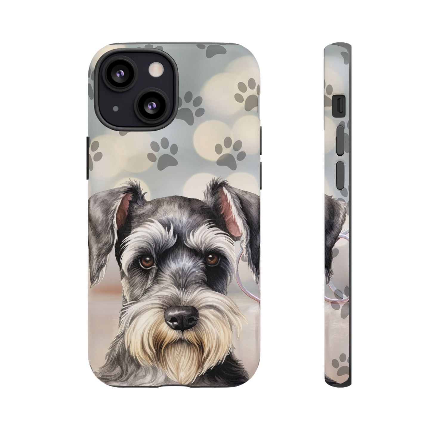 Miniature Schnauzer by Tough Cases (Apple iPhone, Samsung Galaxy, and Google Pixel)