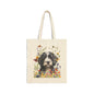 Portuguese Water Dog Canvas Tote Bag