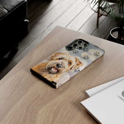 Self-Coated Wheaten Terrier by Tough Cases (Apple iPhone, Samsung Galaxy, and Google Pixel)