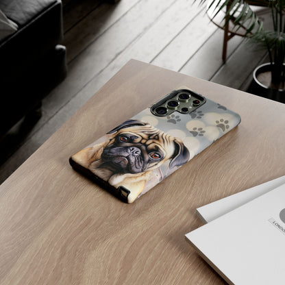 Pug Phone Case by Tough Cases (Apple iPhone, Samsung Galaxy, and Google Pixel)