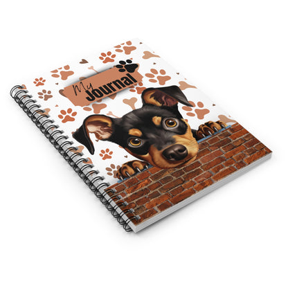 German Pinscher Spiral Notebook - Ruled Line