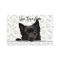 Schipperke Personalized Pet Food Mat, Custom Dog Food Mat, Dog Feeding Mat, Cute Pet Mat, Dog Lovers Gift