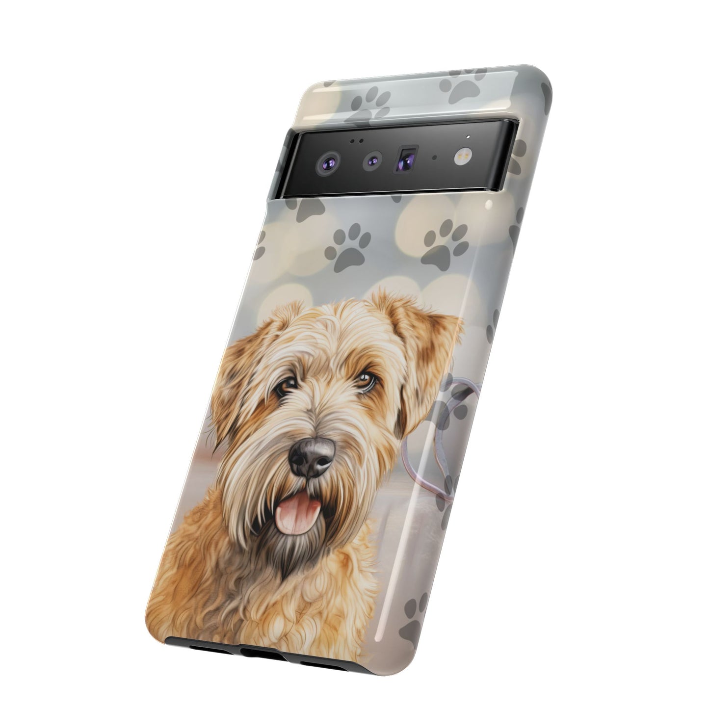 Self-Coated Wheaten Terrier by Tough Cases (Apple iPhone, Samsung Galaxy, and Google Pixel)