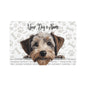 Dandie Dinmont Terrier Personalized Pet Food Mat, Custom Dog Mat, Non-Slip Pet Bowl Mat, Dog Lover Gift, Dog Feeding Station, Cute Dog Design