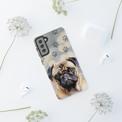 Pug Phone Case by Tough Cases (Apple iPhone, Samsung Galaxy, and Google Pixel)