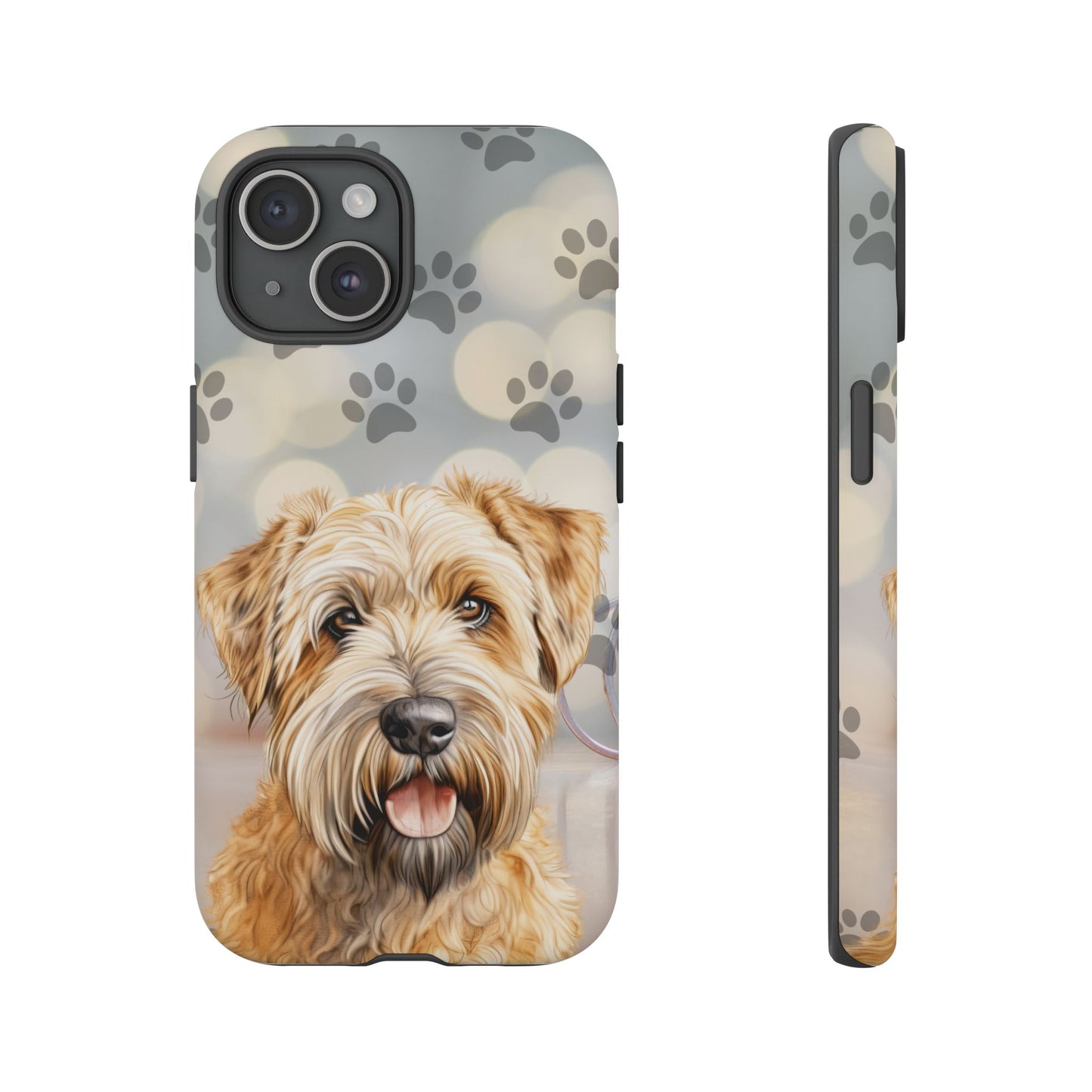 Self-Coated Wheaten Terrier by Tough Cases (Apple iPhone, Samsung Galaxy, and Google Pixel)