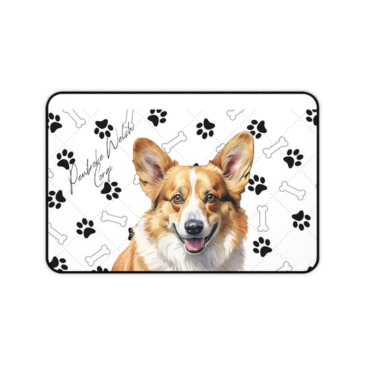 Pembroke Welsh Corgi Desk Mat