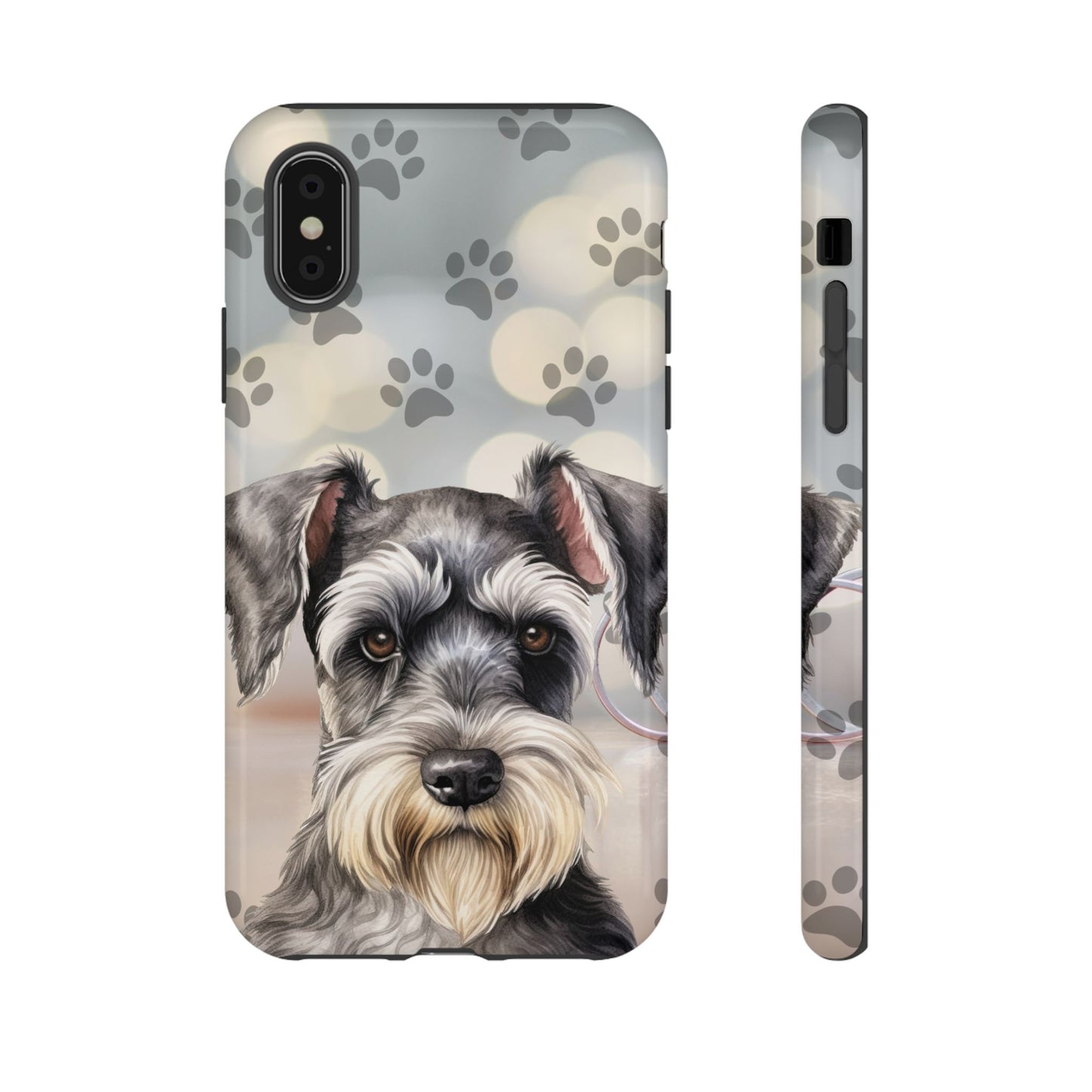 Miniature Schnauzer by Tough Cases (Apple iPhone, Samsung Galaxy, and Google Pixel)